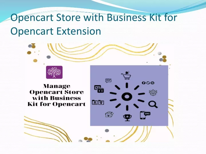 opencart store with business kit for opencart extension