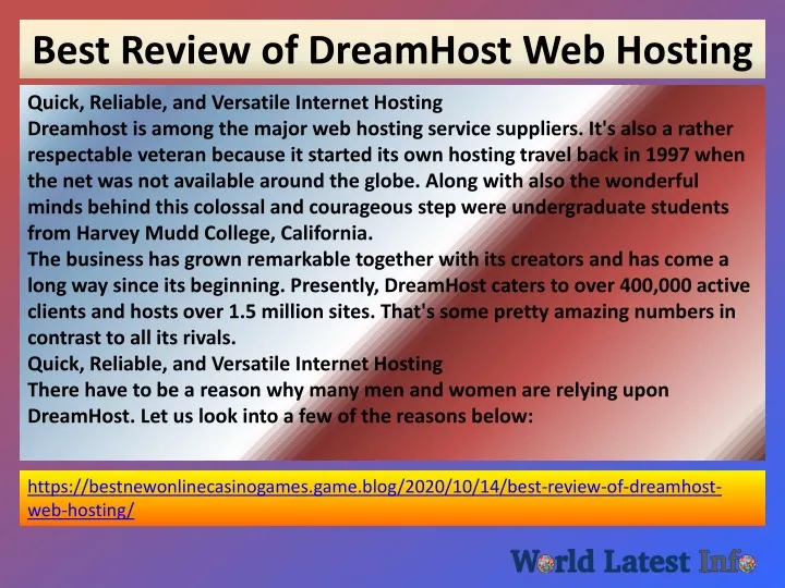 best review of dreamhost web hosting