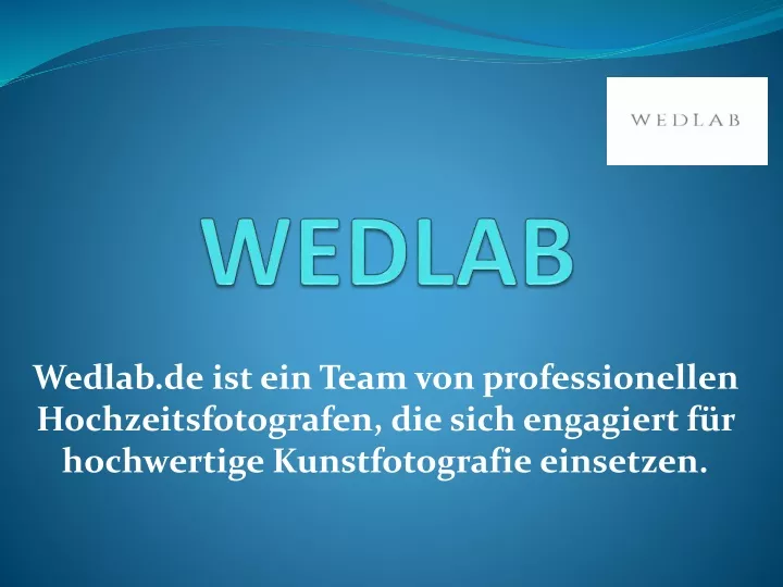 wedlab de ist ein team von professionellen