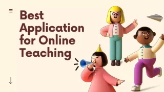 Best Application   for Online Teaching