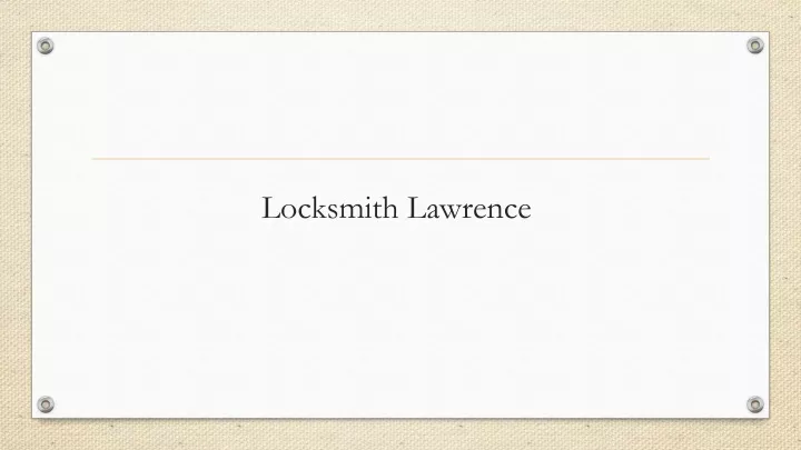 locksmith lawrence