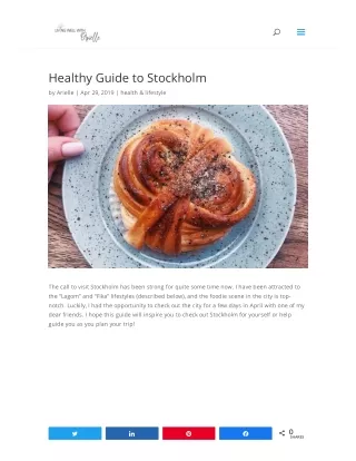 Get The Best Healthy Guide to Stockholm
