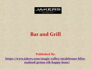 Bar and Grill