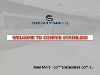 WELCOME TO COMFAB STAINLESS