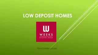 Low Deposit Homes