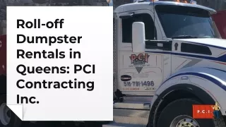 roll off dumpster rentals in queens pci contracting inc