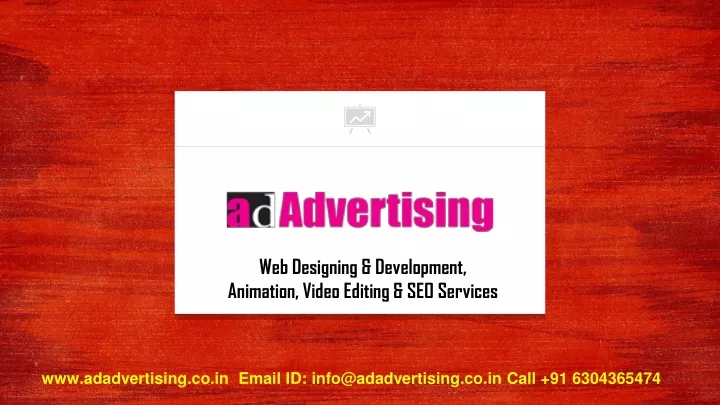 web designing development animation video editing