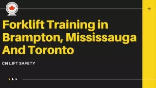 Forklift Training Brampton