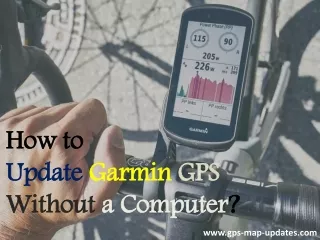 How to Update Garmin GPS Map without Computer? | Garmin Map Update