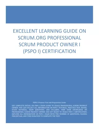pspo i exam questions