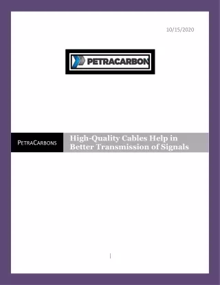 RF Coaxial Cable | Petracarbon