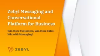 Zebyl Messaging and Conversational Platform for Business