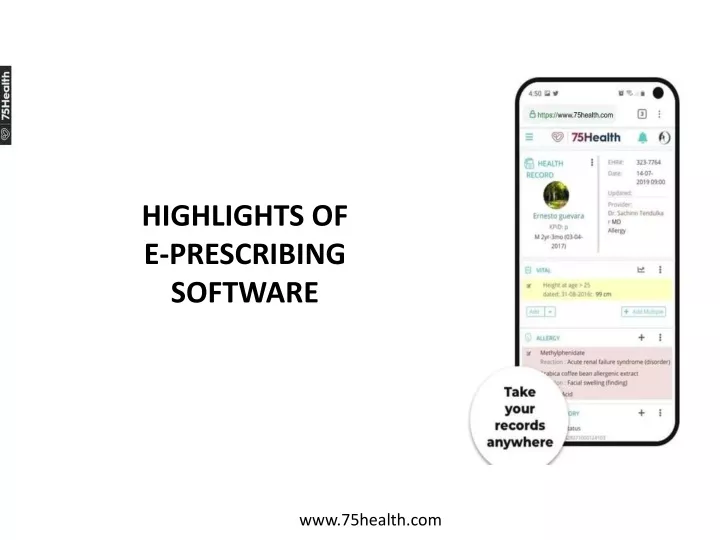 highlights of e prescribing software