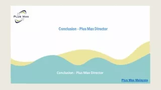 conclusion conclusion plus max director plus