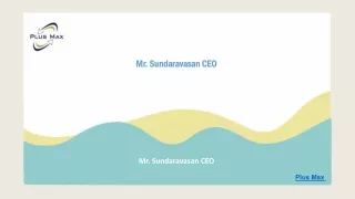 mr mr sundaravasan sundaravasanceo