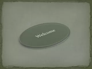 welcome