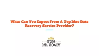 What Can You Expect From A Top Mac Data Recovery Service Provider?