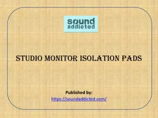 Studio Monitor Isolation Pads