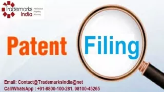 Excellent Patent Filing Services by Top IPR Firm