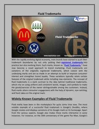 fluid trademarks