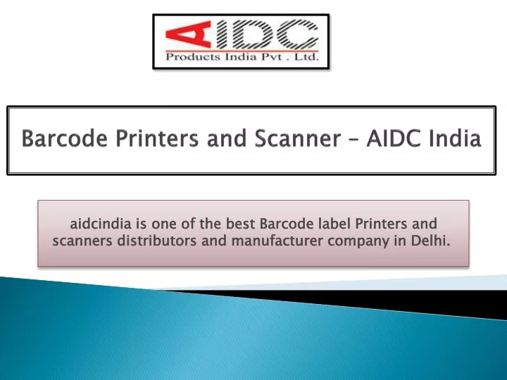 barcode printers and scanner aidc india