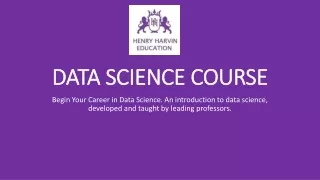 Data Science Course