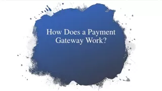 How does Payment Gateway is Work?
