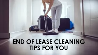 end of lease cleaning tips for you