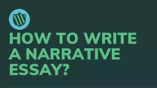 how to write a narrative essay
