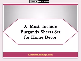 a must include burgundy sheets set for home decor