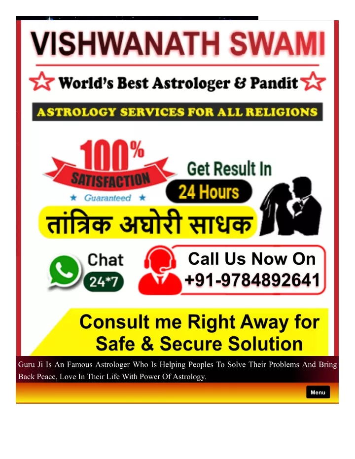 guru ji is an famous astrologer who is helping