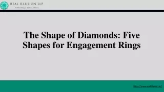 the shape of diamonds five shapes for engagement rings