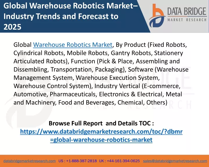 global warehouse robotics market industry trends