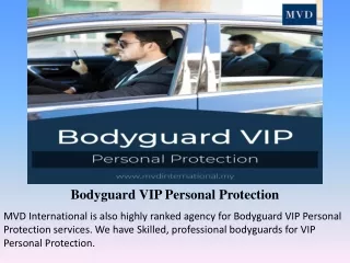 bodyguard vip personal protection