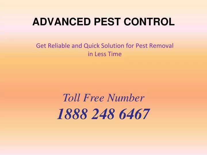 advanced pest control