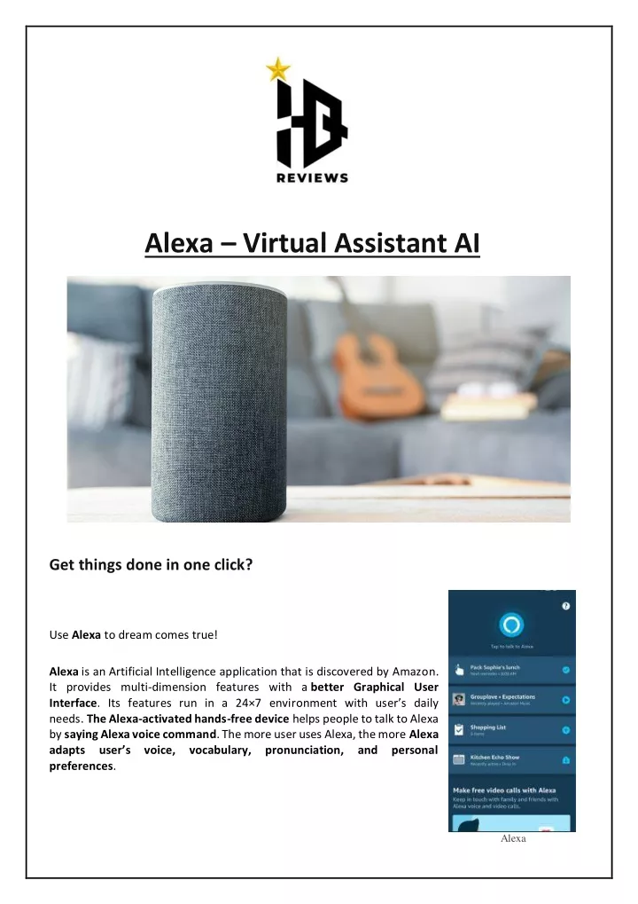 alexa virtual assistant ai