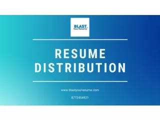 Get the best Resume Distribution Service