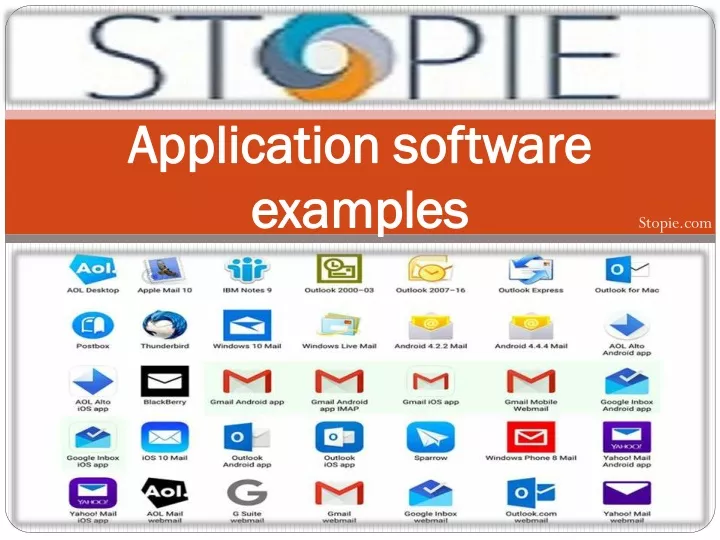 application application software examples examples
