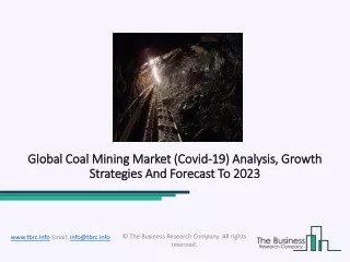 global global coal mining market coal mining
