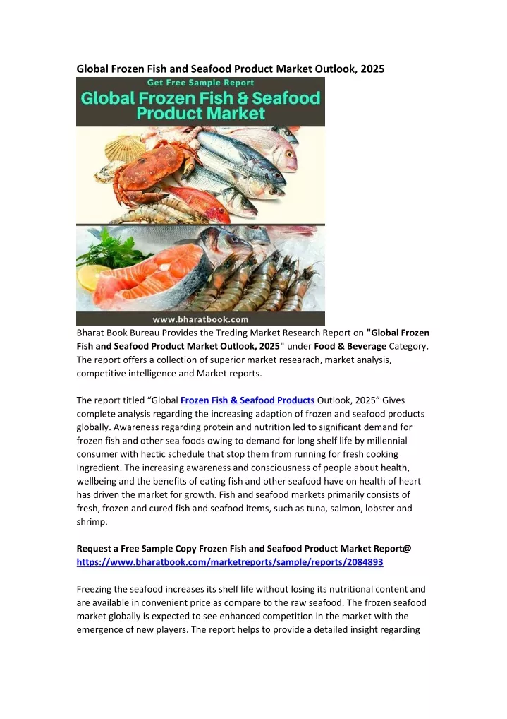 global frozen fish and seafood product market