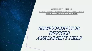 semiconductor devices assignment help