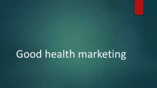 good health marketing