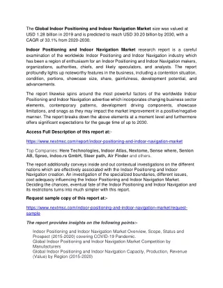 the global indoor positioning and indoor
