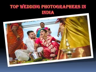 Top Wedding photographers in India