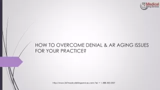 how to overcome denial ar aging issues for your practice
