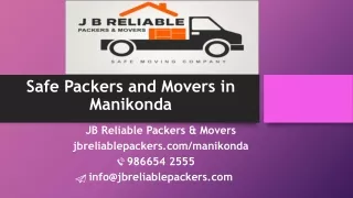 Best Packers and Movers in Manikonda