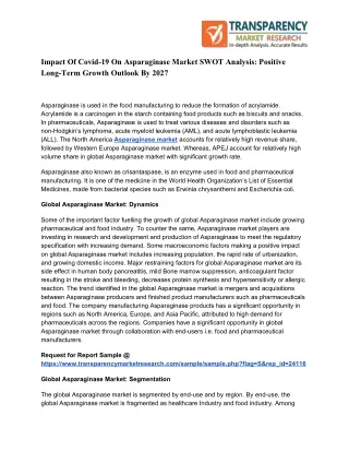 impact of covid 19 on asparaginase market swot