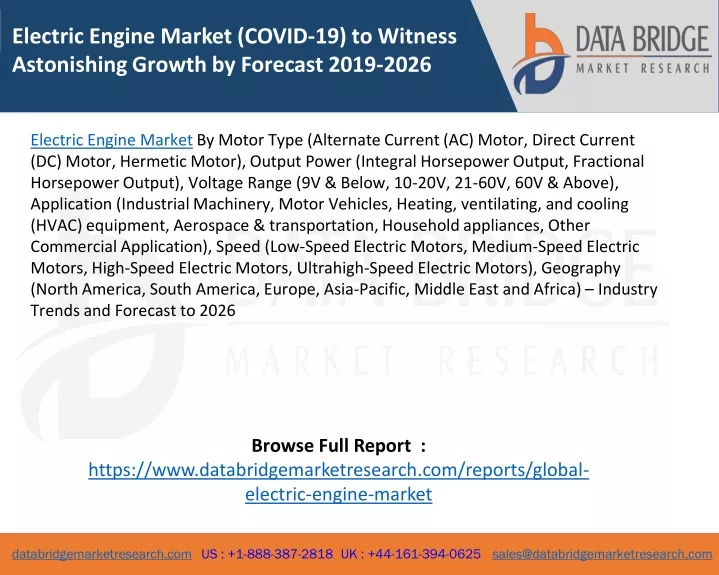 electric engine market covid 19 to witness