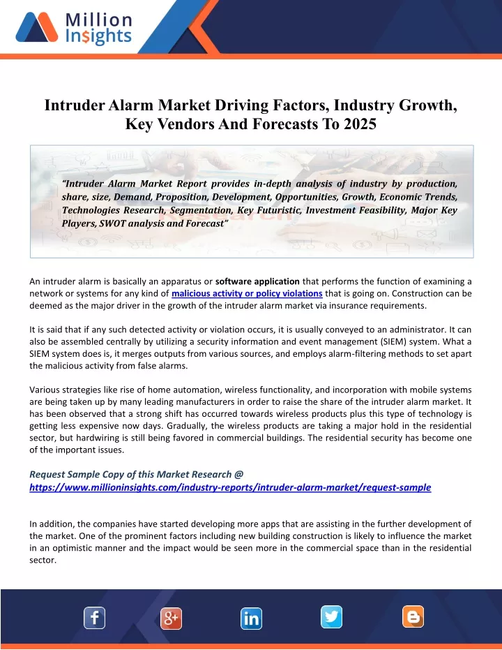 intruder alarm market driving factors industry