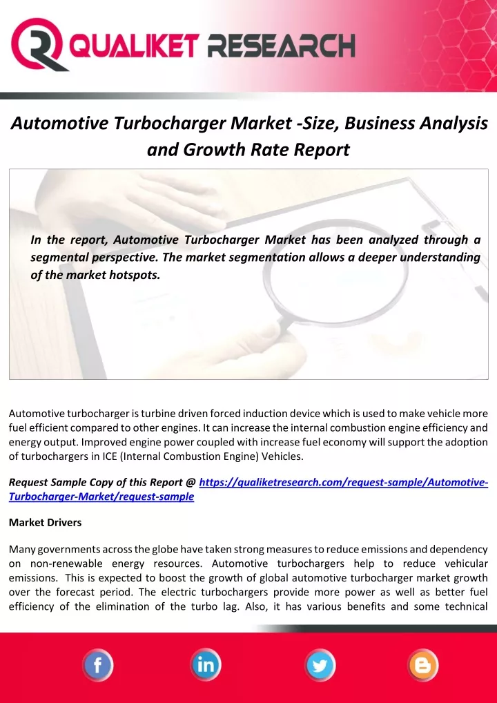automotive turbocharger market size business